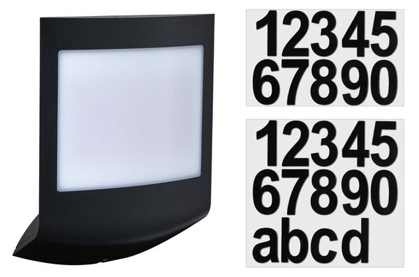 P 94509 LED venkovní nástěnné svítidlo Smart Home Zigbee Padea soumrakový senzor neláká hmyz IP44 198x71mm CCT 8,2W 230V antracit umělá hmota - PAULMANN