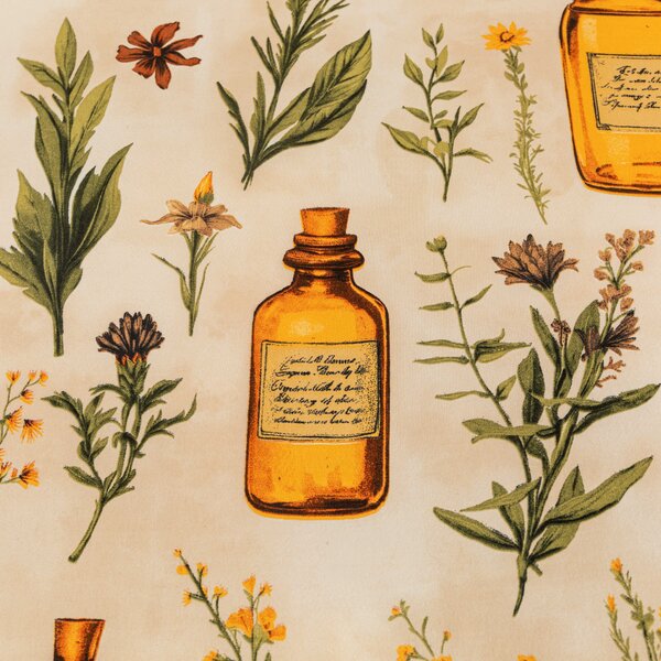 Povlak na polštář z mikrovlákna APOTHECARY 45x45 cm, krémový