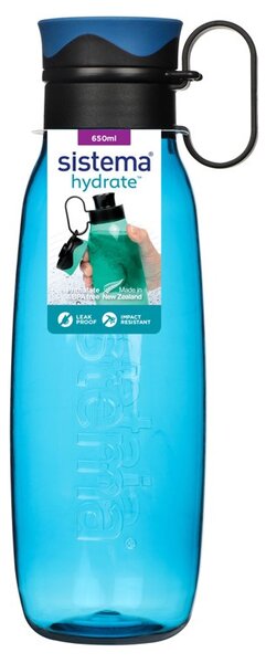 Sistema Tritanová láhev s poutkem Hydrate Traverse Flip Top 650 ml, modrá