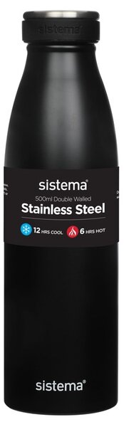 Sistema Nerezová termoska Hydrate Stainless Steel 500 ml, černá