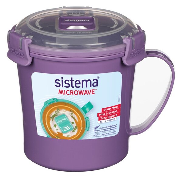 Sistema Hrnek na polévku Microwave Soup mug 656 ml, fialová