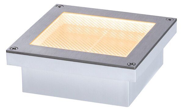 P 94595 LED zemní svítidlo Smart Home Zigbee Brick neláká hmyz IP67 hranaté 100x100mm CCT 1W 230V ocel ocel - PAULMANN