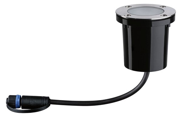 P 94588 Plug & Shine LED zemní svítidlo Smart Home Zigbee zlaté světlo spot neláká hmyz IP65 CCT 4,6W černá/ocel - PAULMANN