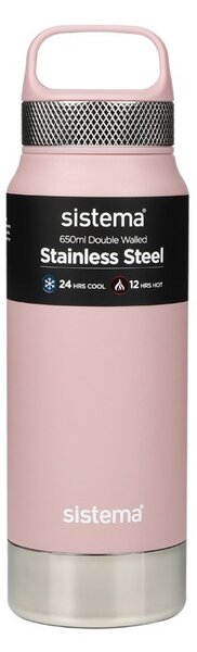 Sistema Nerezová termoska Hydrate Stainless Steel 650 ml, růžová