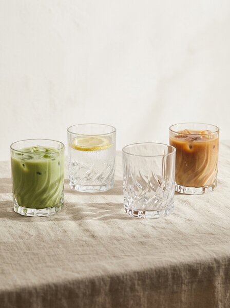Sinsay - Sada sklenic s reliéfním vzorem 4 pack - clear