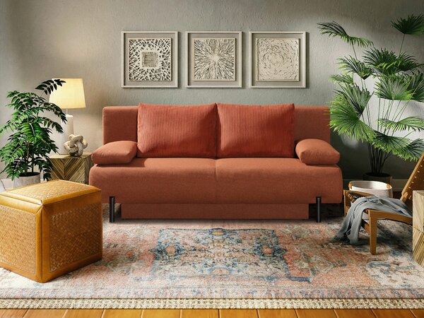 ROZKLÁDACÍ POHOVKA, textil, terracotta Livetastic - Rozkládací pohovky, Online Only