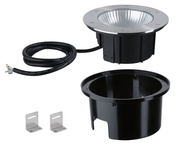 P 94655 LED zemní svítidlo Durea IP67 kruhové 213mm 3000K 12,5W 230V ocel kov - PAULMANN