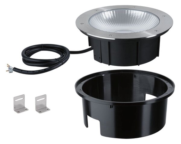 P 94656 LED zemní svítidlo Durea IP67 kruhové 273mm 3000K 15W 230V ocel kov - PAULMANN