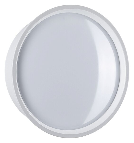 P 94697 LED venkovní nástěnné svítidlo Platomo IP44 kruhové 180mm 3000K 14,5W 230V bílá umělá hmota - PAULMANN