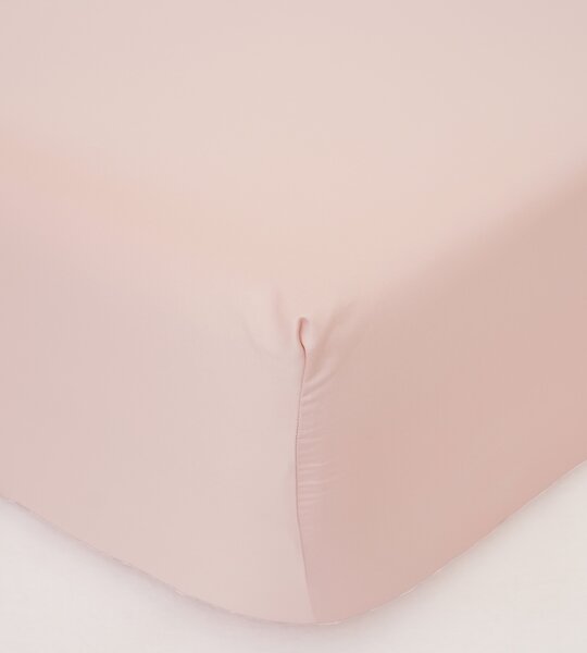 MK Lůžkoviny Saténové prostěradlo Diana 140 × 200 cm - pudrová