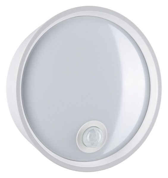 P 94699 LED venkovní nástěnné svítidlo Platomo pohybové čidlo IP44 kruhové 180mm 3000K 14,5W 230V bílá umělá hmota - PAULMANN
