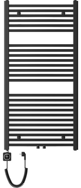 Mexen Ares, elektrické topné těleso 1200 x 600 mm, 600 W, černá, W102-1200-600-6600-70