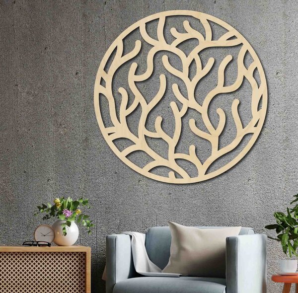 Stylesa - Moderní obraz na stěnu vítr ve vlasech: Přírodní překližka - Topol přírodní Rozměr 40 cm 4025-56342 PR0378 plywood