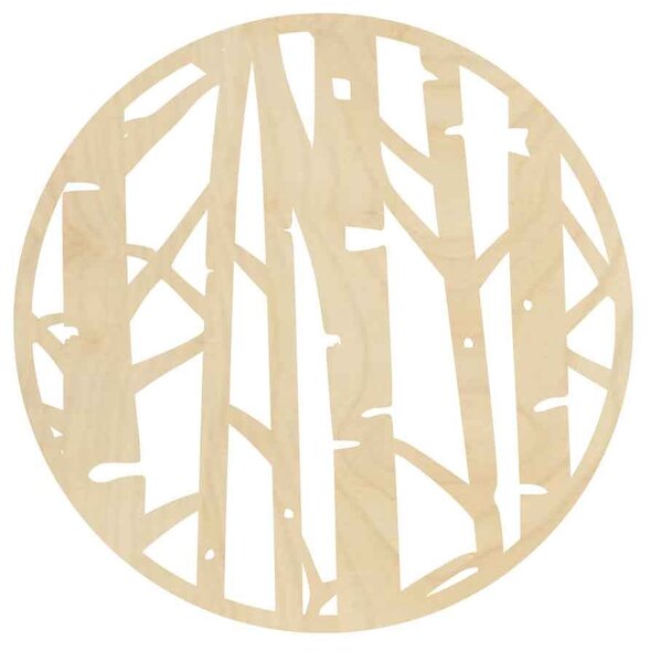 Moderní obraz na zeď | XLUTF: Přírodní překližka - Topol přírodní Rozměr 40 cm 4027-56450 PR0380 plywood