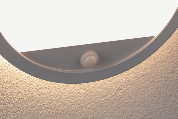 P 94706 LED venkovní panel Smart Home Zigbee Lamina Backlight pohybové čidlo neláká hmyz IP44 kruhové 280mm CCT 14W 230V bílá umělá hmota - PAULMANN