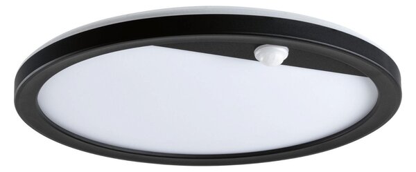 P 94708 LED venkovní panel Smart Home Zigbee Lamina Backlight pohybové čidlo neláká hmyz IP44 kruhové 280mm CCT 14W 230V černá umělá hmota - PAULMANN