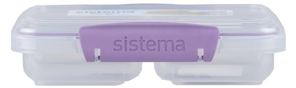 Sistema Dělený svačinový box To Go Small Split se 2 oddíly 350 ml, fialová