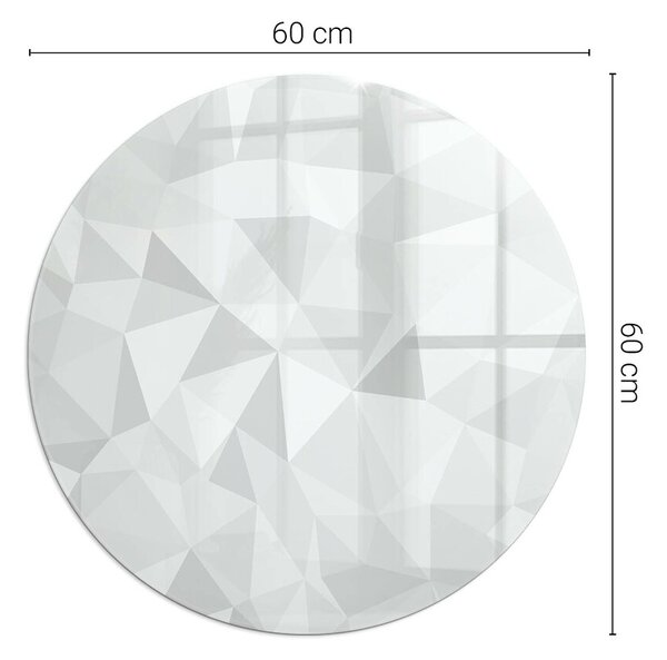 Kulatá skleněná podložka pod kamna Geometrická abstrakce ve tvarech ppkon-00056580