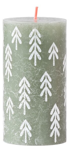 Bolsius Rustic s potiskem Válec 68x130mm Fresh Olive svíčka