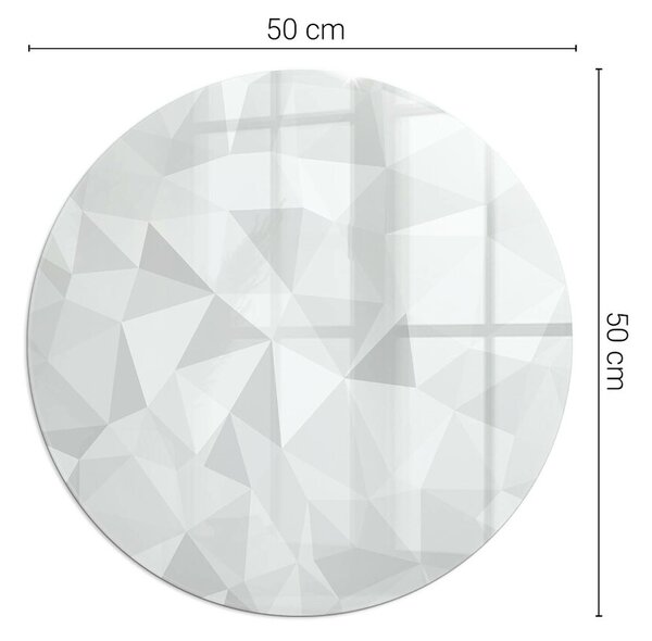 Kulatá skleněná podložka pod kamna Geometrická abstrakce ve tvarech ppkon-00056580