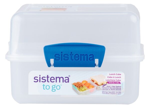 Sistema TO GO Krabička na svačinu s 2 oddíly 1,4 l, modrá