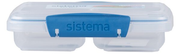 Sistema Dělený svačinový box To Go Small Split se 2 oddíly 350 ml, modrá