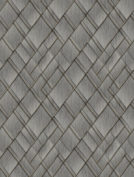 Geometrická vliesová obrazová tapeta na zeď, šedá, FW4037-1, Feature Walls, Decoprint