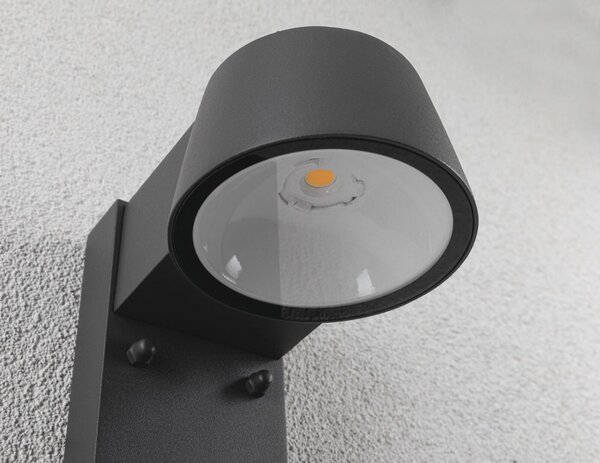 P 94714 LED venkovní nástěnné svítidlo Smart Home Zigbee Capea pohybové čidlo neláká hmyz IP44 96x153mm CCT 6W 230V 98° antracit - PAULMANN