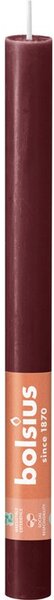 Bolsius Rustic Domácí 23x270mm Velvet Red, bordó svíčka