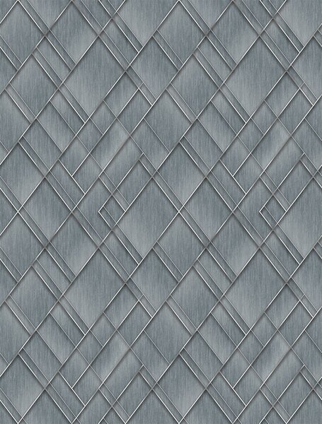 Geometrická vliesová obrazová tapeta na zeď, modrá, FW4037-2, Feature Walls, Decoprint