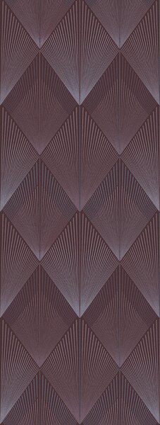 Geometrická vliesová obrazová tapeta na zeď, vínová, FW4035-2, Feature Walls, Decoprint