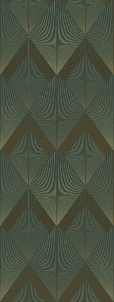 Geometrická vliesová obrazová tapeta na zeď, zelená, FW4035-3, Feature Walls, Decoprint