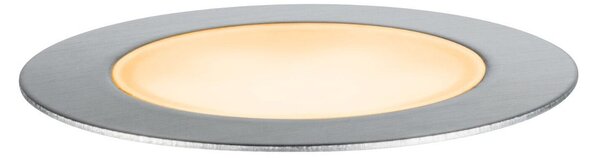 P 94721 Plug & Shine LED zemní svítidlo Floor samostatné svítidlo neláká hmyz IP67 2200K 2W stříbrná - PAULMANN
