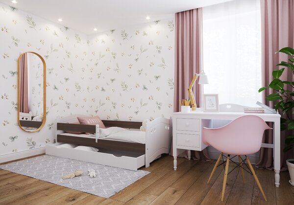 Dětská postel Laura Velikost postele: 140x80, Barevné provedení: Bílá, Provedení postele: S šuplíkem