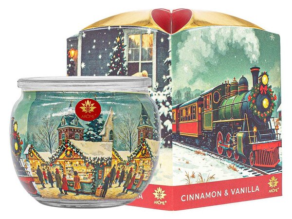 Arôme Vonná svíčka Cinnamon & Vanila 90g
