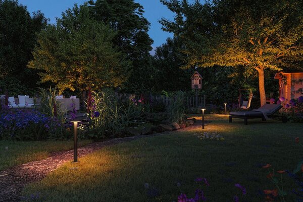 P 94723 Plug & Shine LED stojací svítidlo Plate samostatné svítidlo IP44 2200K 7W antracit - PAULMANN
