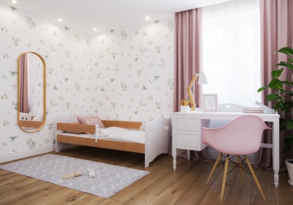 Dětská postel Laura Velikost postele: 140x80, Barevné provedení: Bílá, Provedení postele: S šuplíkem