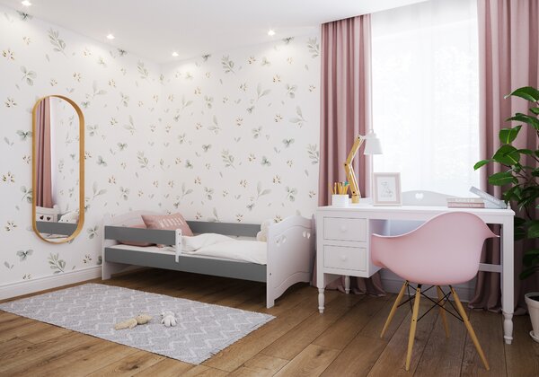 Dětská postel Laura Velikost postele: 140x80, Barevné provedení: Bílá, Provedení postele: S šuplíkem