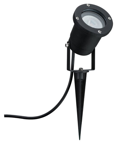 P 94731 LED bodové zahradní světlo zlaté světlo neláká hmyz IP65 kruhové 92mm 2200 - 2200K 4,3W 230V 38-38° černá kov - PAULMANN