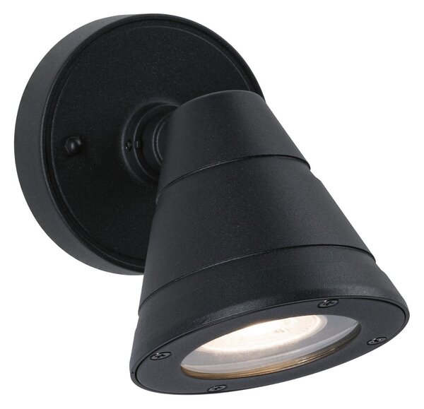 P 94734 Venkovní nástěnné svítidlo Trian IP44 kruhové 100x125mm max. 35W 230V antracit hliník - PAULMANN