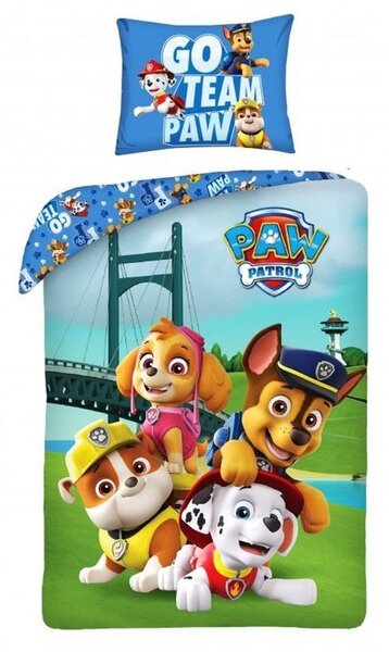 Povlečení Paw Patrol Team Bavlna, 140/200, 70/90 cm