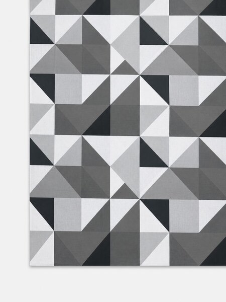 Sinsay - Bavlněné povlečení s geometrickým vzorem - černá