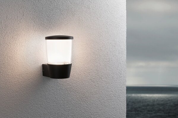 P 94740 LED venkovní nástěnné svítidlo Bako IP44 110x140mm max. 20W 230V antracit hliník - PAULMANN