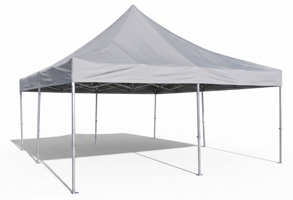 Nůžkový párty stan 6x6 m TENTino BIG HEXAGON Barva opláštění (Zvolte variantu): 1A - BÍLÁ