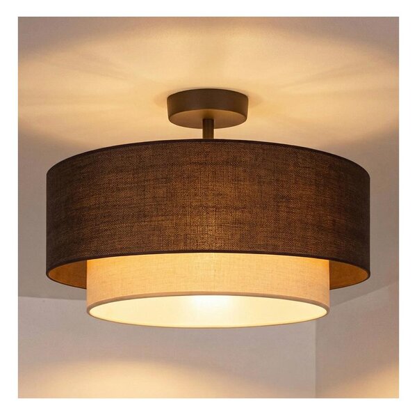 Brilagi - LED Přisazený lustr BOHO ECO 1xE27/10W/230V pr. 40 cm hnědá/krémová