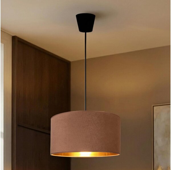 Brilagi - Lustr na lanku VELVET 1xE27/60W/230V pr. 40 cm béžová/zlatá