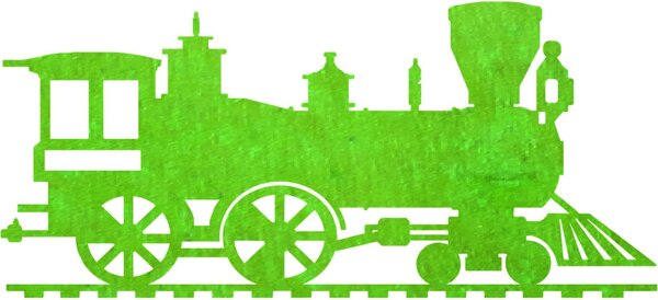 Dřevěný obraz na zeď vlak, lokomotiva - THOMAS: Překližka - černá 30 x 15 cm 4080-60582 PR0412