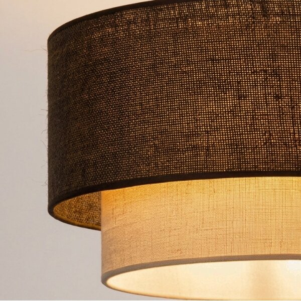 Brilagi - LED Přisazený lustr BOHO ECO 1xE27/10W/230V pr. 40 cm hnědá/krémová