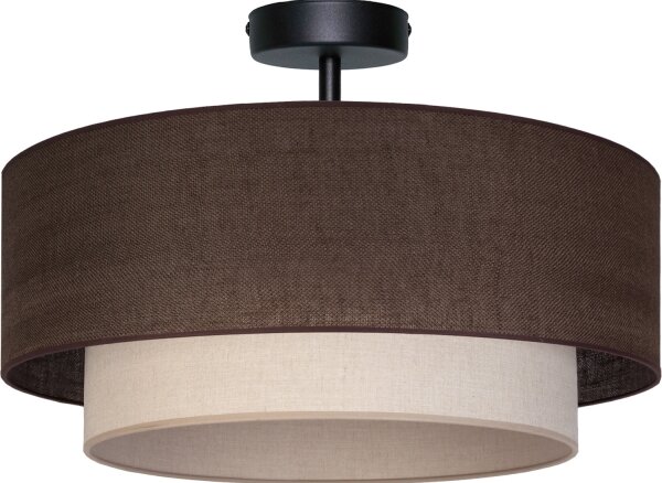 Brilagi - LED Přisazený lustr BOHO ECO 1xE27/10W/230V pr. 40 cm hnědá/krémová