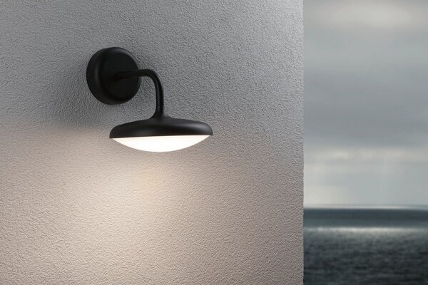 P 94758 LED venkovní nástěnné svítidlo Nostro IP44 kruhové 180x250mm 3000K 10W 230V antracit hliník - PAULMANN